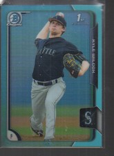 KYLE WILCOX 2015 BOWMAN CHROME DRAFT LIGHT BLUE REFRACTOR CARD #72