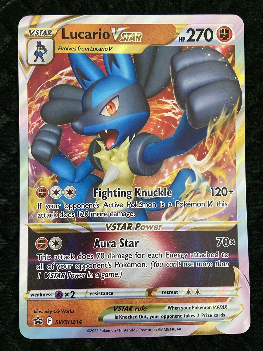 【希少】ライコウ ☆ スター Pokemon Cards Pokemon Lucario VStar Jumbo Oversized Foil Black Star Promo