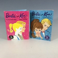 2 items 1961 Mattel Barbie Ken Fashions Mini Magazine Printed in Japan