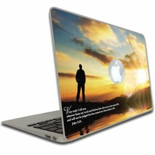 John 5:24 Bible Verse Macbook Air or Macbook Pro Skin - FREE SHIPPING
