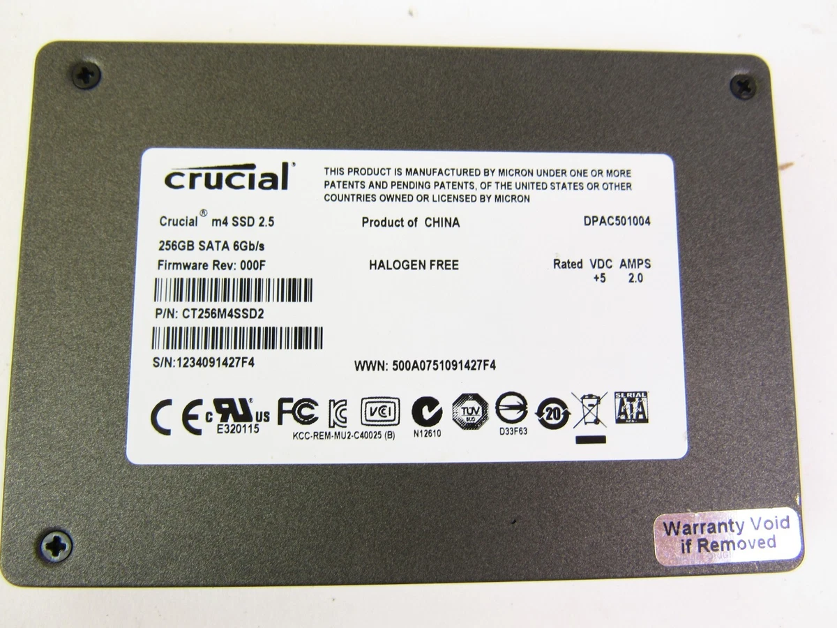 Crucial m4 256gb sale