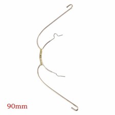 Dental Orthodontic Extraoral Face Bow With Cuspid Hooks 90mm 1/3/5/10 Pcs