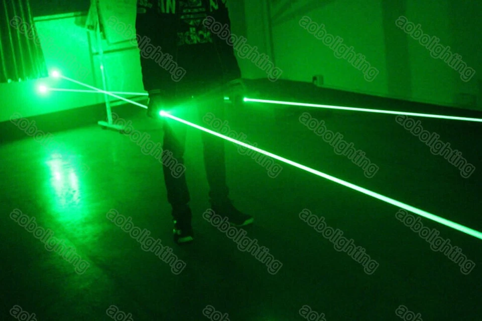 DJ disco laser light Handheld Rechargeable Lazer club Bar Green Beam dance laser - Image 2 of 4