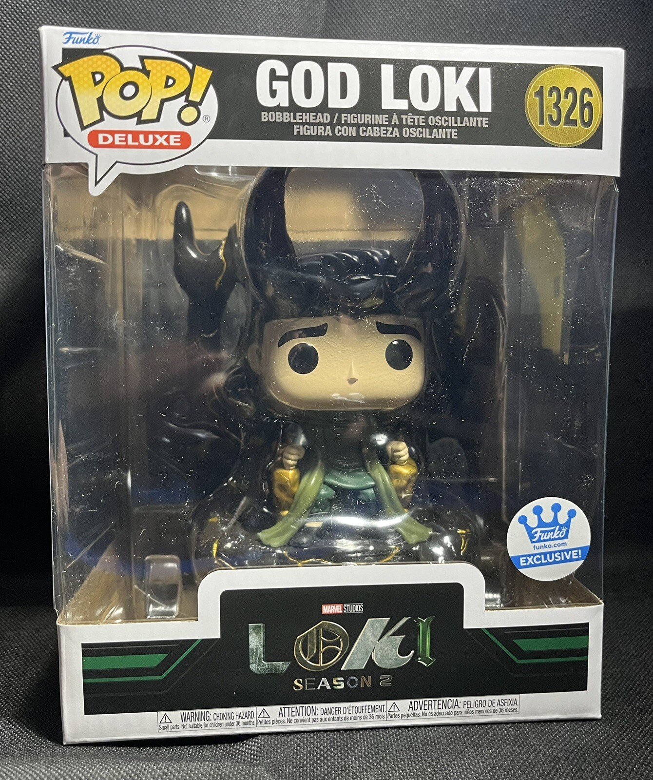 Funko Pop God Loki 1326 Funko Exclusive Loki Season 2