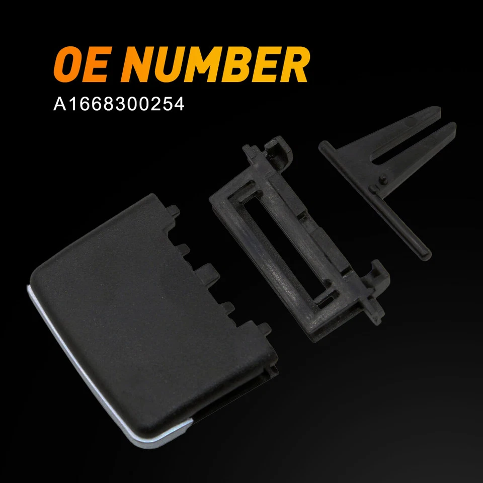 Para Mercedes-Benz GLE550 2016-2018 4X clips de lengüeta de salida de aire de ventilación de aire de ventilación delantera Foto 2 de 4