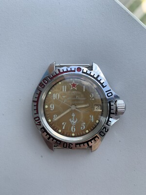 Rare Vostok Watch Komandirskie Submarine Serviced