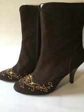 brown woman booties size 9m