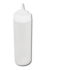 Winco PSW-12 12-Oz Wide Mouth Squeeze Bottle, Plastic, Clear - Wide Mouth...