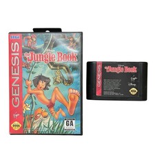 Sega Genesis Disney's The Jungle Book Video Game Cart, Case, No Manual, Tested