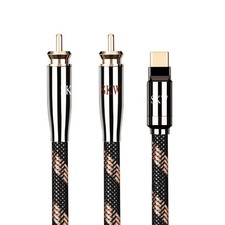 USB C to 2 RCA Audio Cable Audiophile Type C to 2RCA Male Jack Plug Y Adapter...