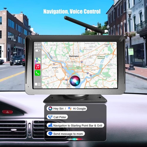 Premium DIY Solar Wireless Backup Camera with 7" DVR (CarPlay & Android Auto) - Picture 5 of 17