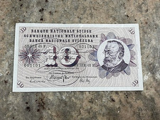 1970 SWITZERLAND 10 FRANC BANKNOTE