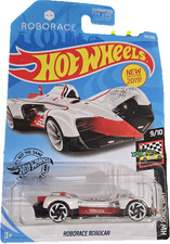 Hot Wheels 2019 Short Card HW Race Day #161/250 ROBORACE Robocar White and Red