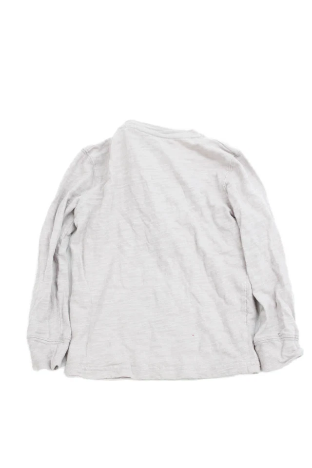 Camisa Henley Informal Manga Larga Algodón Niños Appaman Gris Talla 6 Foto 2 de 4
