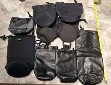 Nikon, Lens Coat, Generic Soft Lens Cases - 4"- 12" Tall - Lot of 9 - 28