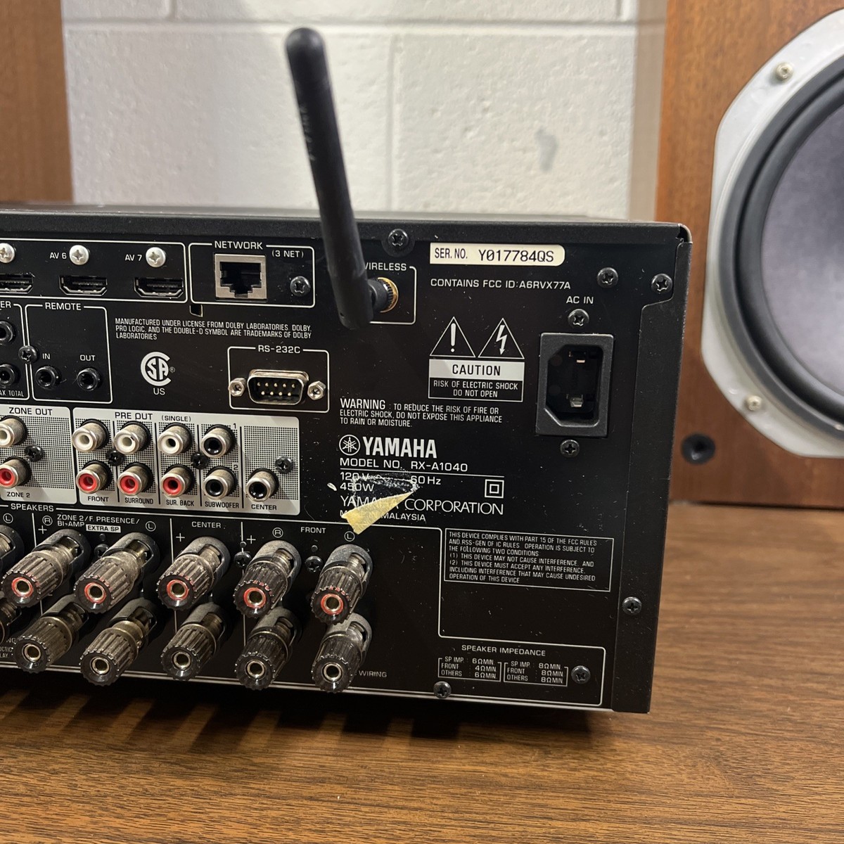 Yamaha Aventage RX-A1040 7.2-Channel Natural Sound AV Media