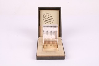 Vintage S.T Dupont Ligne 1 Lighter Sparks Silver Plated Fish Scale Box Papers