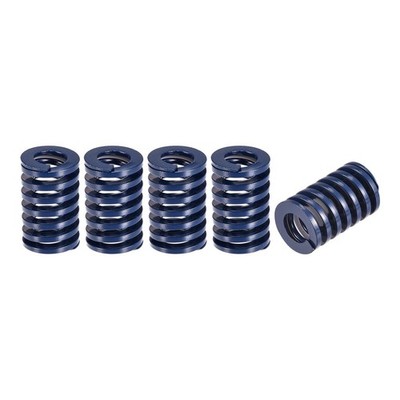 Die Spring, 5pcs 22mm OD 35mm Long Stamping Light Load Compression, Blue