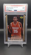2007-08 Upper Deck First Edition Kevin Durant  Gold #202 PSA 9