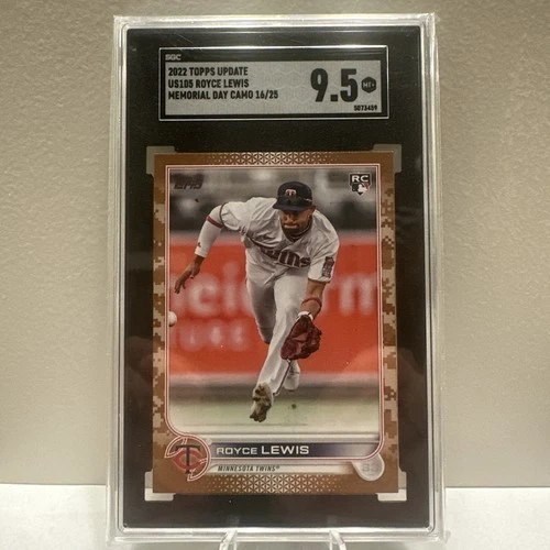 2022 Topps Update ROYCE LEWIS Memorial Day Camo #US105 /25