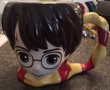 Harry Potter Head Shaped 3D Tea Mug  - Warner Bros Wizarding World -VG Condition