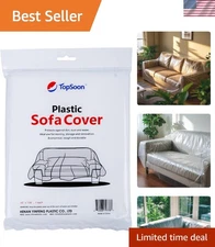 Protective Moving and Storage Sofa Bag - 134" Long, 46" Wide Clear Design