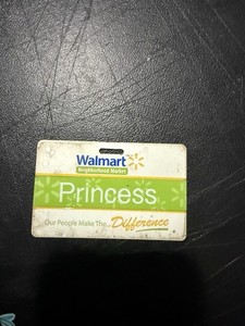 1x Walmart Employee Uniform Name Tag Badge - Prank
