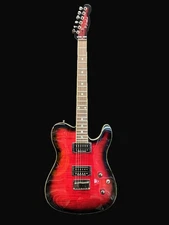 Fender Special Edition Custom Telecaster FMT HH Guitar - Black Cherry Burst