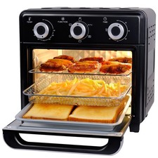 MFVV 10QT Air Fryer Toaster Oven Combo, 3-Layer Cooking Air Fryer Oven Visible