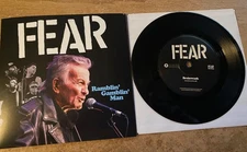 FEAR RAMBLIN' GAMBLIN' MAN 7" Black Vinyl Lee Ving Punk Rock Bob Seger cover EX