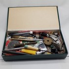 Vintage Estate Junk Drawer Lot Elvis pins Cross pen Mickey Watch 1913 RI Medal — photo 2