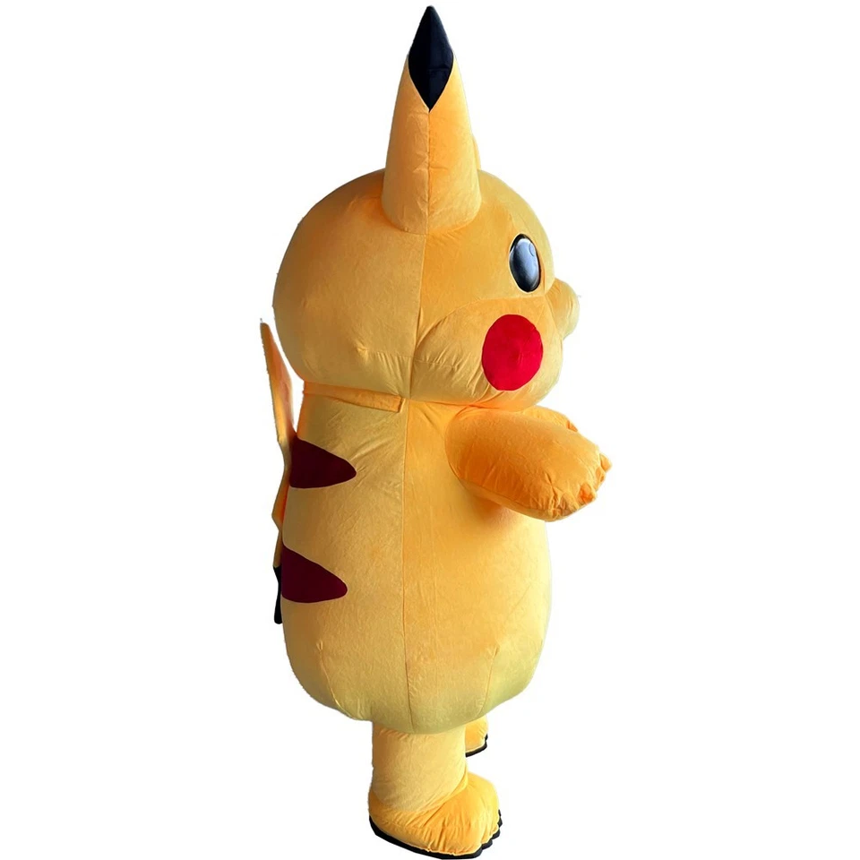 Disfraz Inflable Pikachu Mascota Peluche Mono Halloween Juegos con disfraces Fiesta Traje Foto 4 de 4