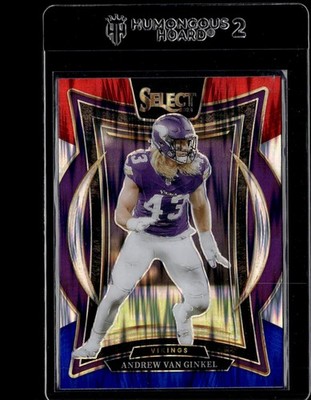 2024 Panini Select Red & Blue Prizm Shock #6 Andrew Van Ginkel