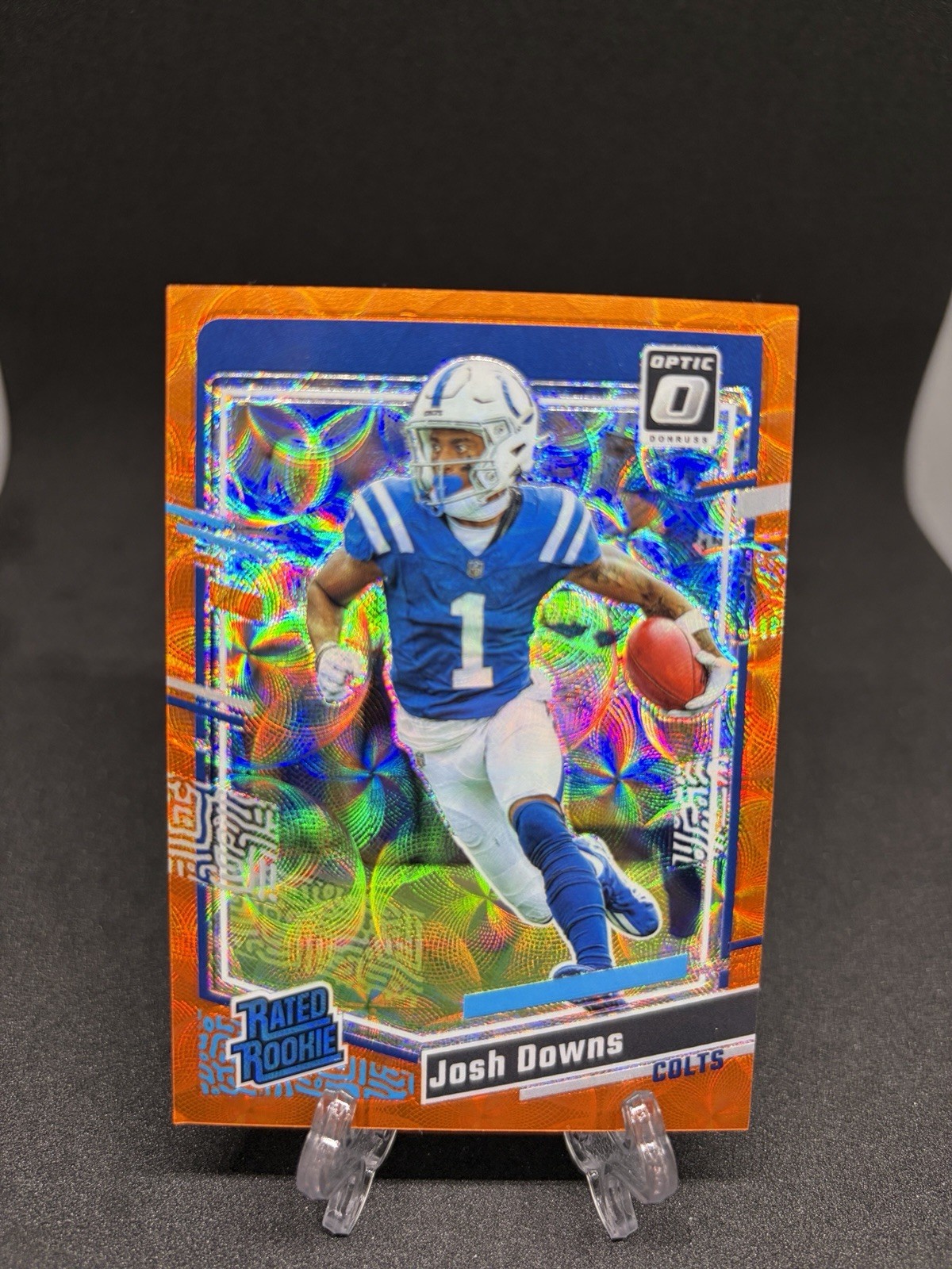 Josh Downs 2023 Optic Rated Rookie Orange Scope /79 Prizm RC #248 COLTS