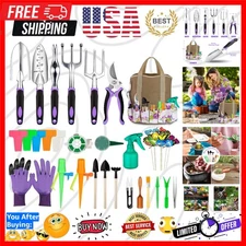Garden Tools Set 83 Piece, Succulent Tools Set Included, Heavy Duty Aluminum ...
