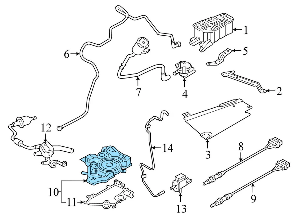 Audi TT QUATTRO 2016-2023 2,0 L - PVC/separador de aceite del motor 06K103495BL Foto 4 de 4
