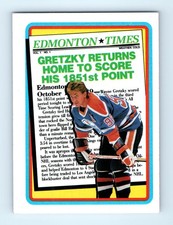 Wayne Gretzky Los Angeles Kings 1990 Edmonton Times Topps #2