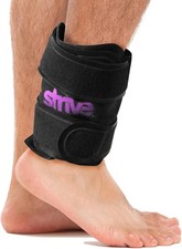 Strive Reusable Hot/Cold Therapy Ankle Compression Wrap Black One Size