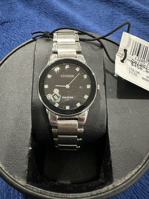 Min In Box Citizen Mickey Mouse Limited Edition Eco-Drive Ladies Watch, 7in Long