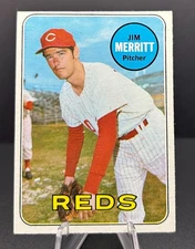 1969 Topps Baseball #661 Jim Merritt Cincinnati Reds High# VG-EX