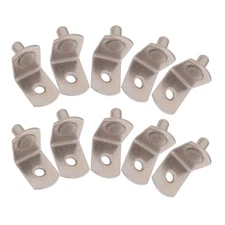  100 Pcs Fixed Glass Support Bracket Stabilizer Shelf Mounts Mounting Clips