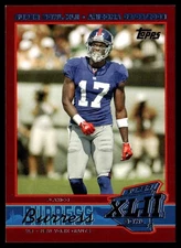 2008 Topps Super Bowl XLII Card Show Promos Plaxico Burress 0047/1000 New York