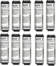 10x Batterie BAT28 Compatibili BATLI28 Antifurto Daitem Atral Logisty Backup