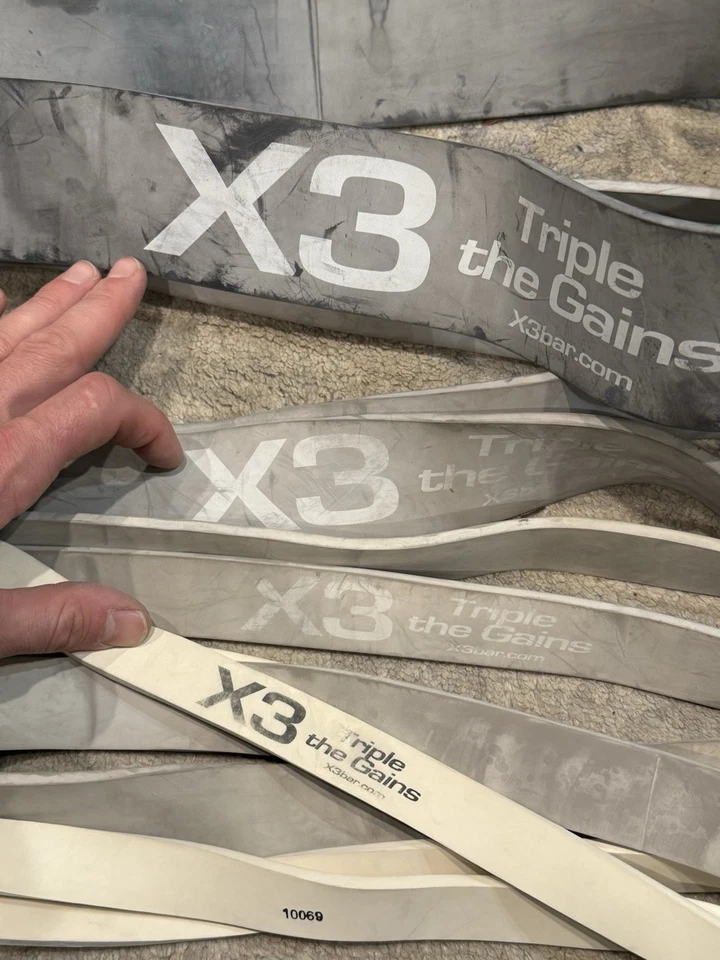 X3 Elite 家庭健身房阻力带 Jaquish Biomedical 完整套装带杆 — 第 4/4 张图片