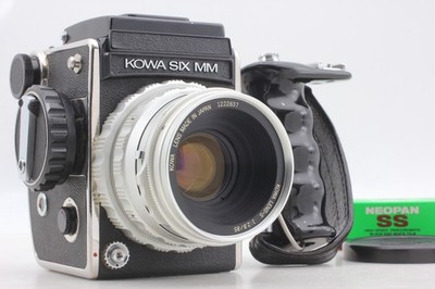 Near Mint: Kowa SIX MM Late Version Silver 6x6 + S 85mm f2.8 Lens Grip JAPAN