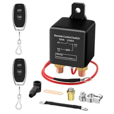 For Car 12V Remote Battery Disconnect  250A -Theft Remote Control  with Two5715