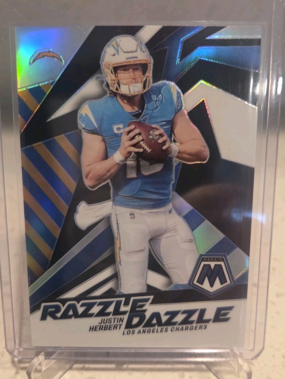 2022 Panini Mosaic - Razzle Dazzle Justin Herbert #RD-4
