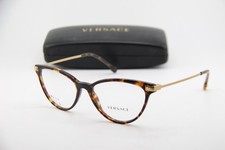 NEW VERSACE MOD. 3261 108 HAVANA GOLD GUNMETAL AUTHENTIC EYEGLASSES 54-17