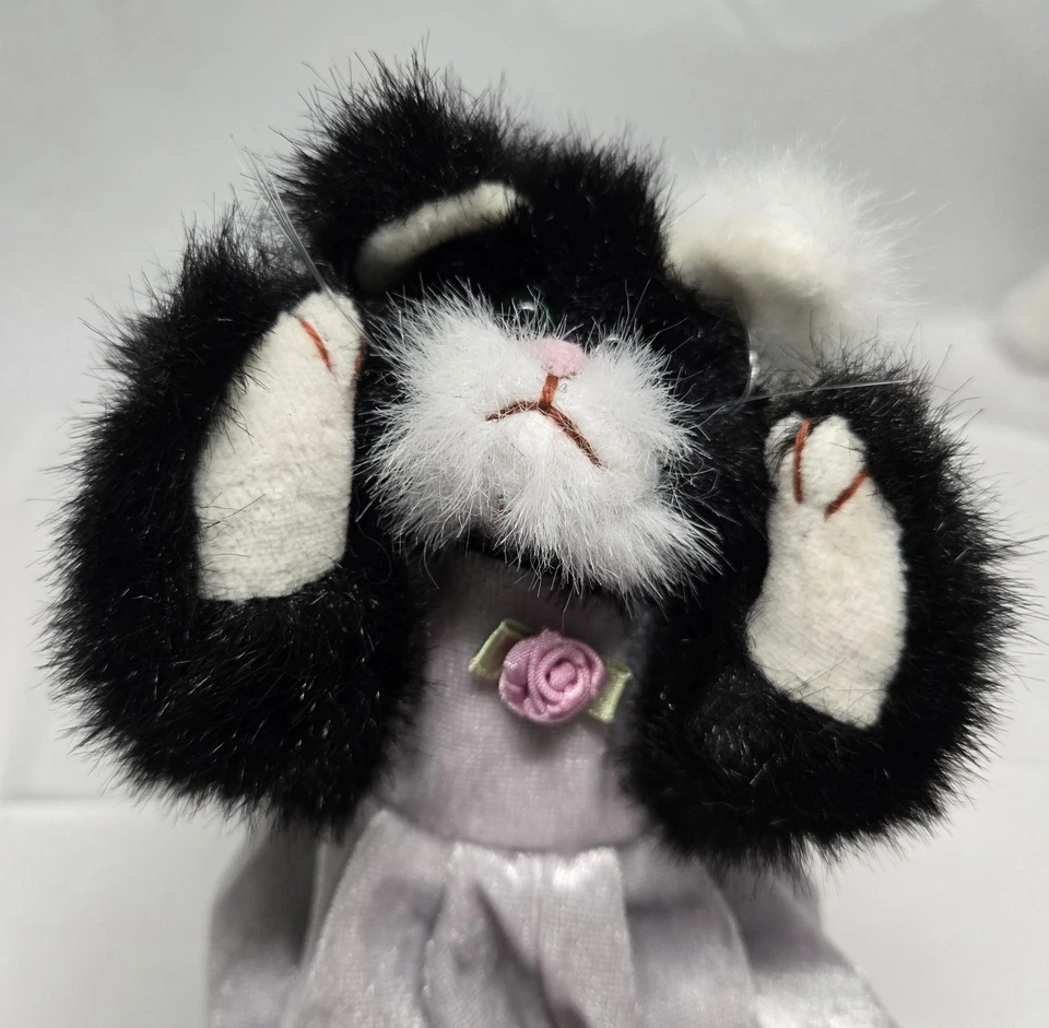 "Lote de 3 bigotes para gatos TY Attic Treasures de colección, Purrcy y Katrina 9""" Foto 4 de 4