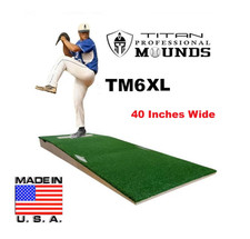 6 Inch Portable Youth Baseball Pitching Mound w/ Adjustable Base Ages 12 & Under
